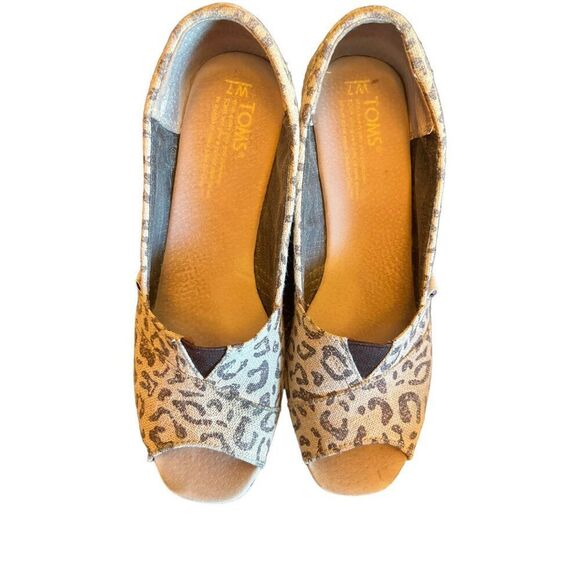 Tom's Leopard Print Wedges‎ Women's Size 7 - Picture 5 of 6